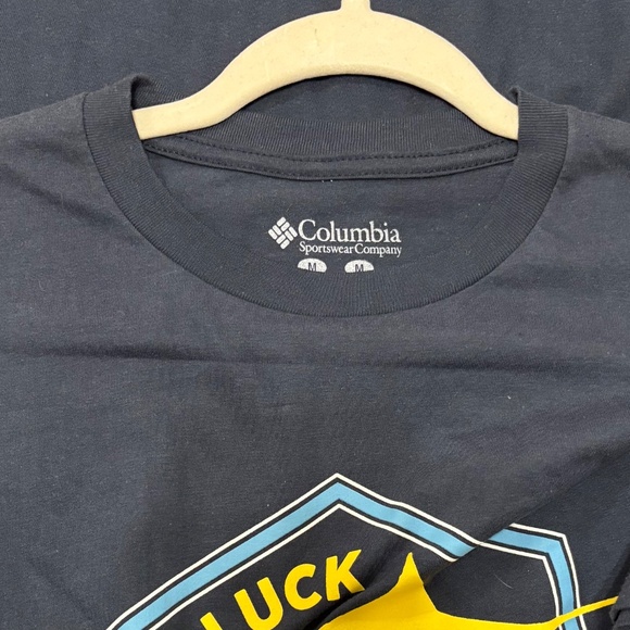 NEW Men's Columbia PFG Shirt Navy PFG No Luck All Skill Size M - Picture 3 of 3